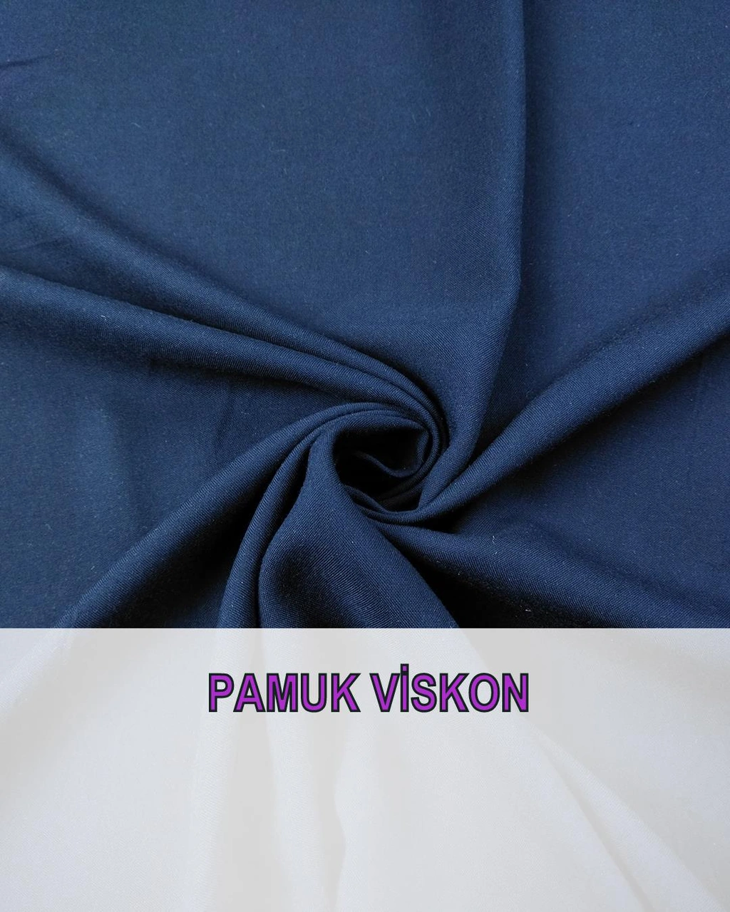 Pamuk Viskon Lacivert Renkteen: 150 Cm-3748 Renkli