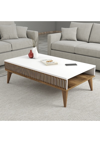 Variant Milan 3'Lü Salon Takımı - Ceviz - Beyaz