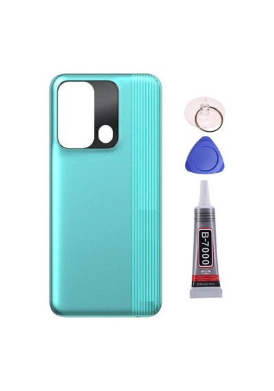 Tecno Spark 8c Yeşil Arka Kapak Batarya Kapağı Pil Kapağı Yapışkan Ve Sökme Aparatıyla Beraber Full Set Yeşil