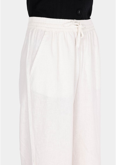 Colin's Colins Regular Fit Yüksel Bel Geniş Paça Kadın Beyaz Pantolon Cl1074263 Q1.v1 Wht Beyaz