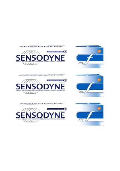 Sensodyne F Florürlü Diş Macunu 100 ML x 3