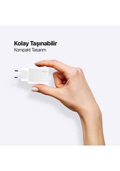 Ttec Süper Şarj Akım Korumalı 2pd Giriş Gan 40w Şarj Başlığı Samsung Apple Uyumlu iPhone 13 14 15 Pro Max Şarj Başlık