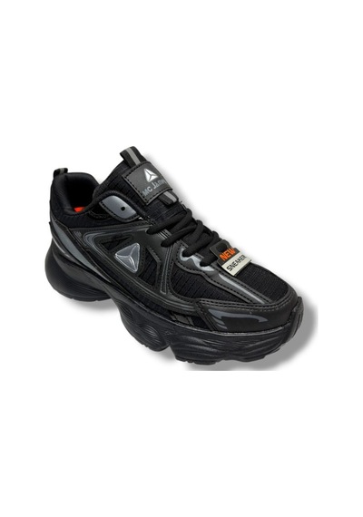 Marco Jamper 2411-26 Cilt Deri Anorak Anatomik Sneaker Siyah Gümüş 36-40 Siyah