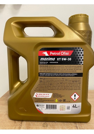 Petrol Ofisi Xt 5W-30 Sentetik Motor Yağı 4 L