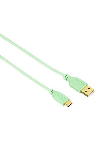 Hama Usb-c - Usb-a Kablo, ''flexi'', 0.75m, Yeşil -