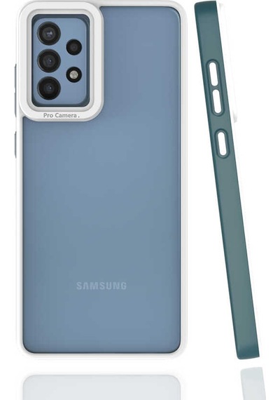Goocamp Galaxy Uyumlu A72 Kılıf Mima Kapak - Koyu Yeşil Koyu Yeşil