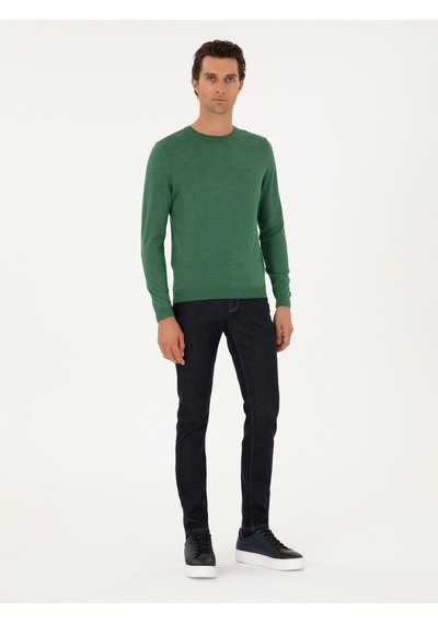 Cacharel Açık Yeşil Slim Fit Yün Karışımlı Bisiklet Yaka Basic Triko Kazak Acık Yesıl Cacharel Açık Yeşil Slim Fit Yün Karışımlı Bisiklet Yaka Basic Triko Kazak Acık Yesıl