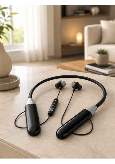 Boyun Tipi Bluetooth Kulaklık Kablosuz Mikrofonlu Uzun Kullanım Süreli Müzik Ve Telefon Görüşme Kulaklığı - Li