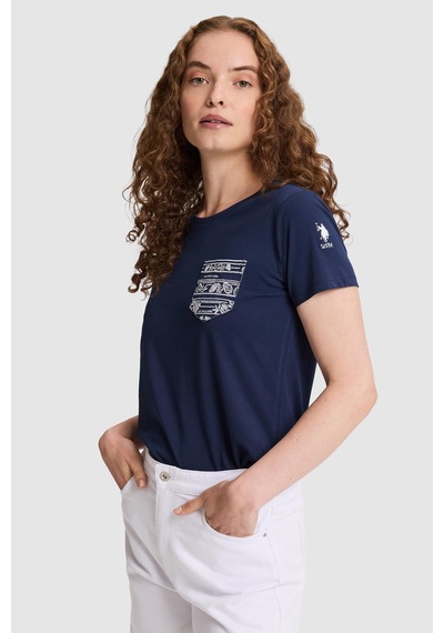 U.S. Polo Assn. Kadın Lacivert Tişört 50323540-vr033