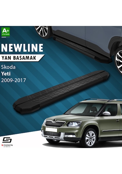 S-dizayn Skoda Yeti Newline Siyah Yan Basamak 173 Cm 2009-2017 A+ Kalite