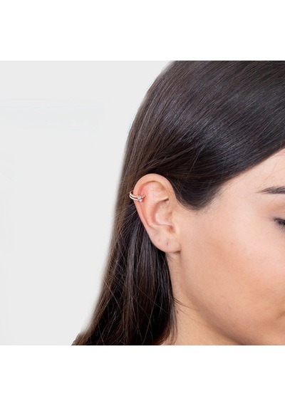 Kalp Gümüş Kıkırdak Mskk2302 Rosegold Altın