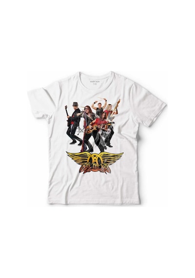 Aerosmıth Walk Thıs Way Steven Tyler Black On Black Çocuk Tişört 001