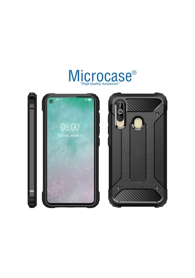 Samsung Uyumlu Galaxy A60 - M40 King Serisi Armor Kilif+Cam(Seç) 373092725