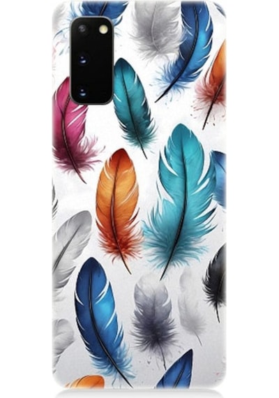 Samsung Galaxy S20 Plus Uyumlu Renkli Soft Tüyler Desenli Silikon Kılıf
