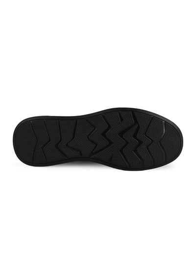 Guja Erkek Ayakkabı 590-2 Kahverengi Metal Tokalı Spor Taban Rahat Günlük Slip-on Loafer Siyah