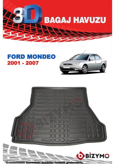 Ford Mondeo Sedan 2001-2007 3D Bagaj Havuzu Bizymo Ford Mondeo Sedan 2001-2007 3D Bagaj Havuzu Bizymo