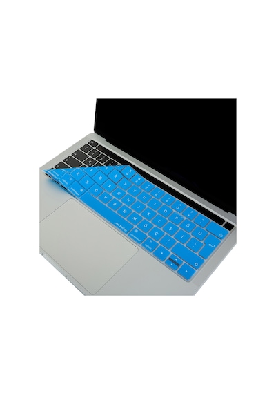 Apple Uyumlu MacBook Pro Klavye Koruyucu Türkçe Q Touchbar'lı A1706 A1989 A2159 A1707 A1990 İle Açık Mavi
