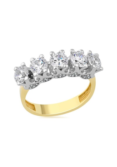 Swarovski Beştaş Yüzük 14 Ayar Altın 4.26 Gram