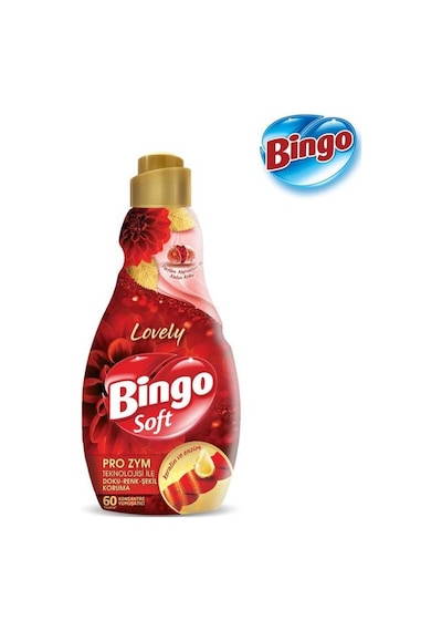 Bingo Soft Konsantre Çamaşır Yumuşatıcısı Lovely 1440 Ml X 6 Adet 6'lı Set