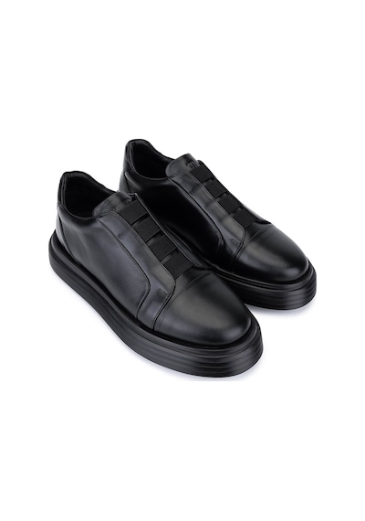 Tamer Tanca Erkek Hakiki Deri Siyah Sneakers & Spor Ayakkabı 966 A702 Erk Ayk Sk25-26 Sıyah Siyah