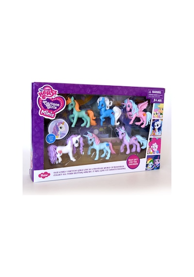 pony karakter seti 6 lı pony at