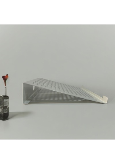 Çelik Laptop Standı Notebook Altlığı Parlak Beyaz