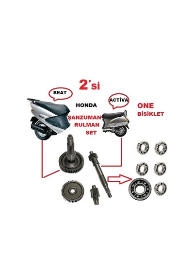 Honda Activa Şanzıman Rulman Seti 2'li