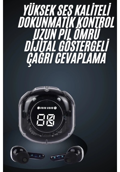 Ultrapods Led Göstergeli Kulaklığı Anc Destekli Bluetooth 5.3