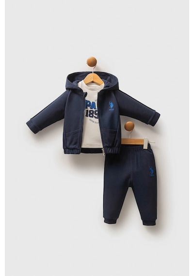 U.S. Polo Assn. Erkek Bebek 3 Lü Takım - Lacivert Lacivert