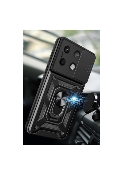 Xiaomi Redmi Note 13 4g Kılıf Pars Lens Yüzüklü Silikon - Yeşil 0.2M-Çok Renkli