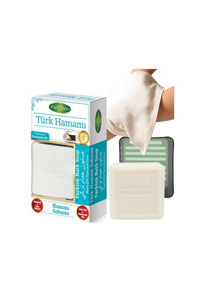 Phytoflora Hamam Sabunu 125 G + Sabunluk + Kese