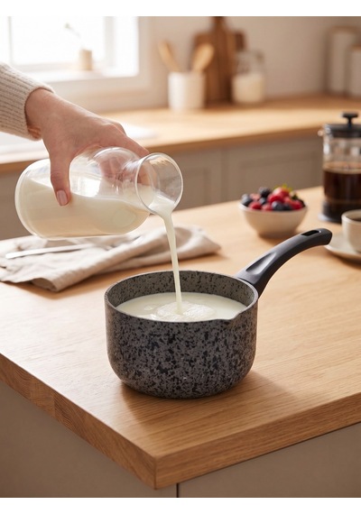 Silver Stone Ultra Güçlü Granit Sütlük Sosluk Gri - Siyah