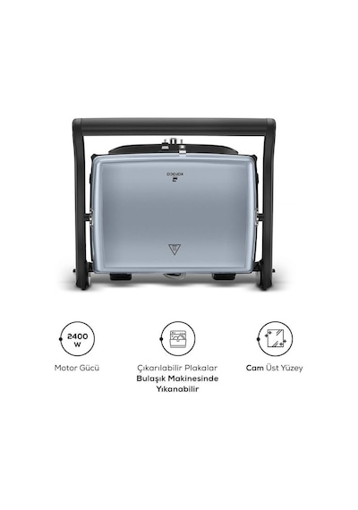 Karaca Gastro Grill Glass Premium 2400 W Tost Makinesi