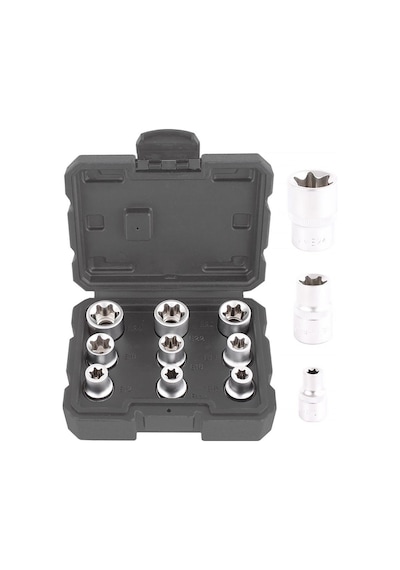 Brio Lokma Set Torx Dişi 1/2 9 Parça (e10-e24)
