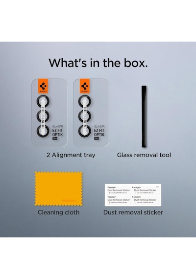 Galaxy S24 Plus İle Uyumlu Kamera Lens Koruyucu Cam Kolay Kurulum Glas.tr Ez Fit Optik Pro 2 Adet Black - Agl07433