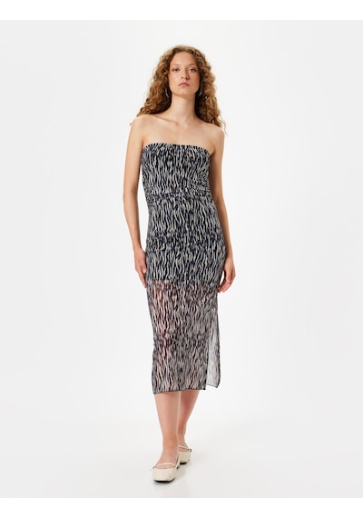 Koton Straplez Elbise Midi Drapeli Kolsuz Zebra Desenli Mini Astarlı Siyah Desenli 4sal80210ık Siyah Koton Straplez Elbise Midi Drapeli Kolsuz Zebra Desenli Mini Astarlı Siyah Desenli 4sal80210ık Siyah