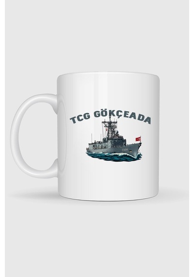 Tcg Gökçeada Seyir Temalı Baskılı Kupa Bardak