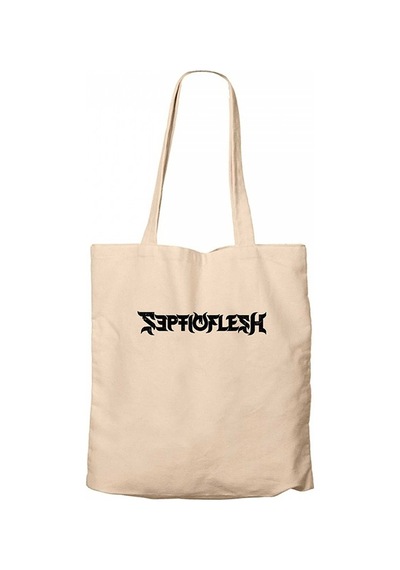 Septicflesh Logo Krem Kanvas Bez Çanta Krem