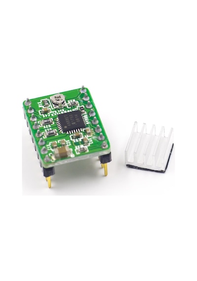 A4988 2A Yeşil Soğutuculu Step Motor Sürücü Kartı 3D Yazıcı/CNC Uyumlu