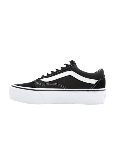 VANS OLD SKOOL PLATFORM UNISEX AYAKKABI VN0A3B3UY281 Siyah - Beyaz