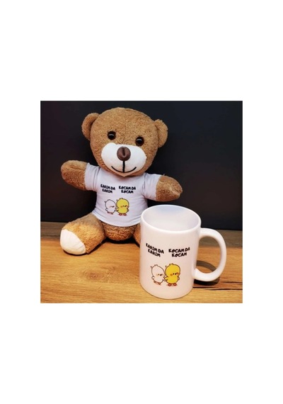 Herşeytrend Peluş Oyuncak Ayı Ve Kupa Seti