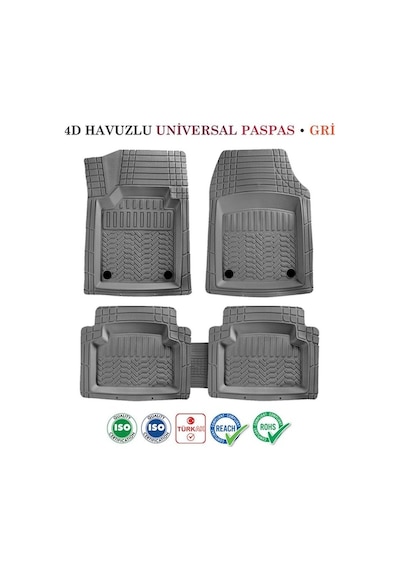 Ford Mustang E-mach Usa 2021- Uyumlu Universal Premium Paspas Gri