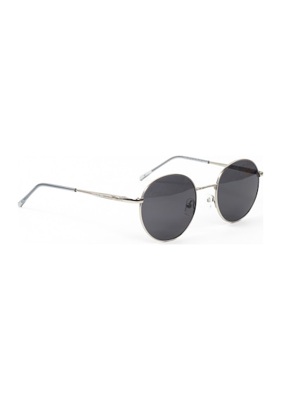 Unisex Siyah Metal Gümüş Çerçeve Güneş Gözlüğü
