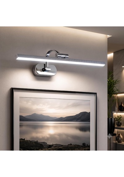 Cata Ct-5212 Krom Kasa 7w Led'li Kuğu Aplik, Günışığı Modern Dekoratif Duvar Lambası Çok Renkli