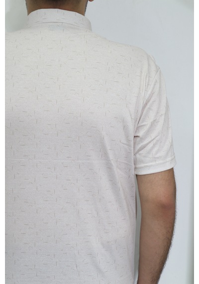 Santa Dmctekstil Erkek Desenli Klasik Kesim Rahat Kalıp Tek Cepli Gömlek Yaka Yakası Düğmeli T-shirt Krem Santa Dmctekstil Erkek Desenli Klasik Kesim Rahat Kalıp Tek Cepli Gömlek Yaka Yakası Düğmeli T-shirt Krem