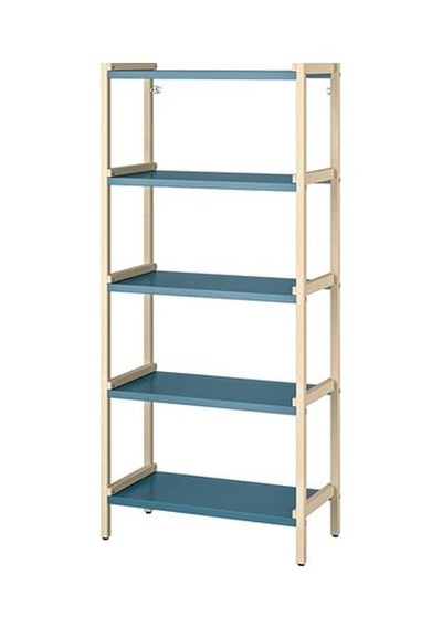 Ikea Ekenabben Açık Raf Ünitesi, Titrek Kavak-mavi, 70x34x154 Cm