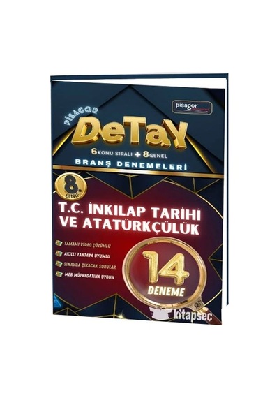 Pisagor Detay 8. Sınıf İnkilap Tarihi 14 Deneme Zeka Küpü