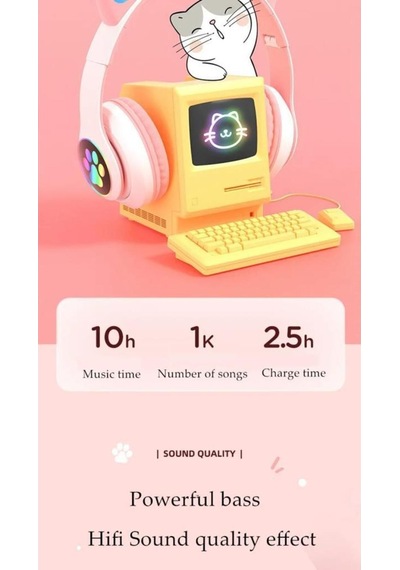 Stn-28 Pembe Kulak Üstü Kablosuz Bluetooth Kulaklık Senalstore