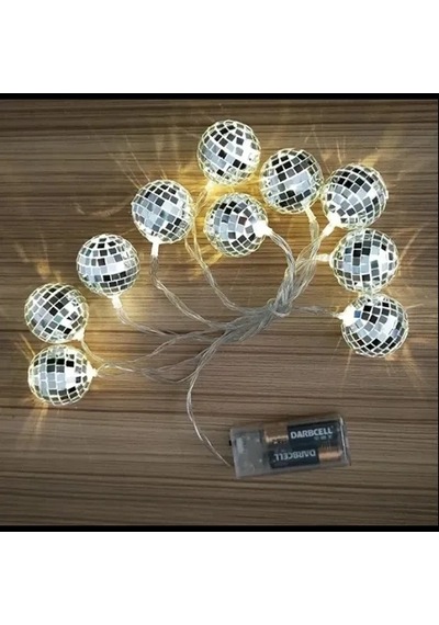 Hubrendy Emin 2m 10 Led Pilli Disko Toplu Işık
