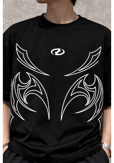 Yolo Street Oversize Siyah Beyaz Erkek Tişört Beyaz Tribal Baskılı %100 Pamuk Modern Streetwear Siyah111 Yolo Street Oversize Siyah Beyaz Erkek Tişört Beyaz Tribal Baskılı %100 Pamuk Modern Streetwear Siyah111